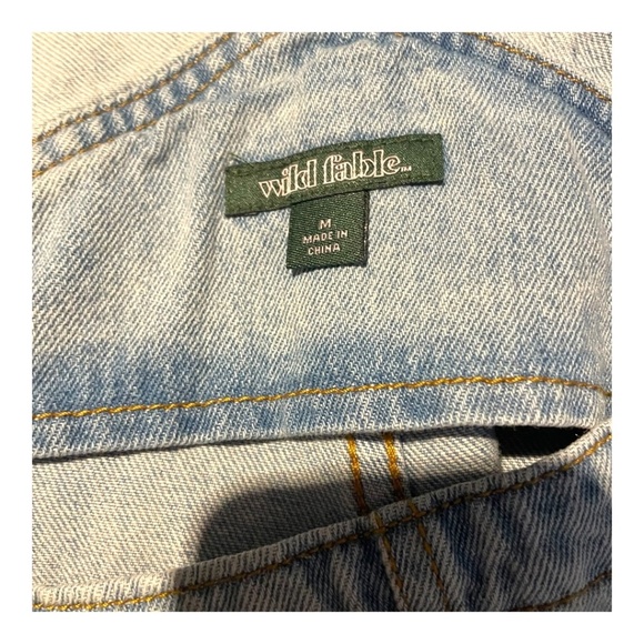 NWT Denim Overall Shorts - Picture 6 of 12